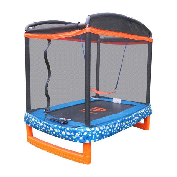 Bounce Master Trampoline 6' Rectangle Trampoline with Safety Enclosure